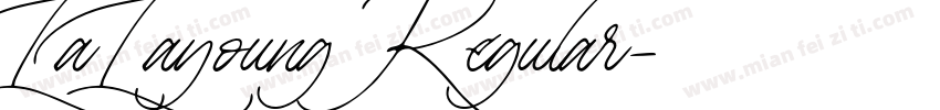 LaLayoung Regular字体转换